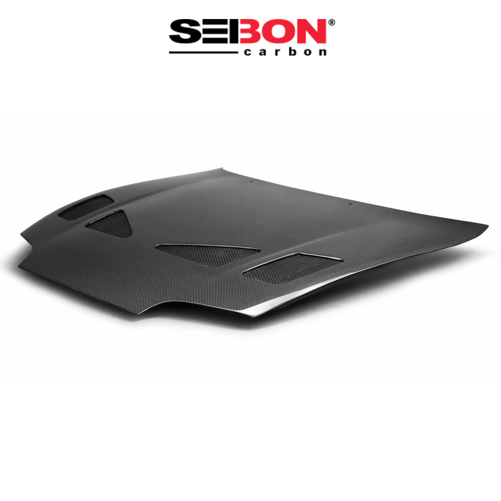 1993-1998年式 トヨタ スープラ用 セイボンカーボン TRスタイル カーボンファイバー製ボンネット Seibon Carbon TR-Style Carbon Fiber Hood For 1993-1998 Toyota Supra (消費税、送料込み)