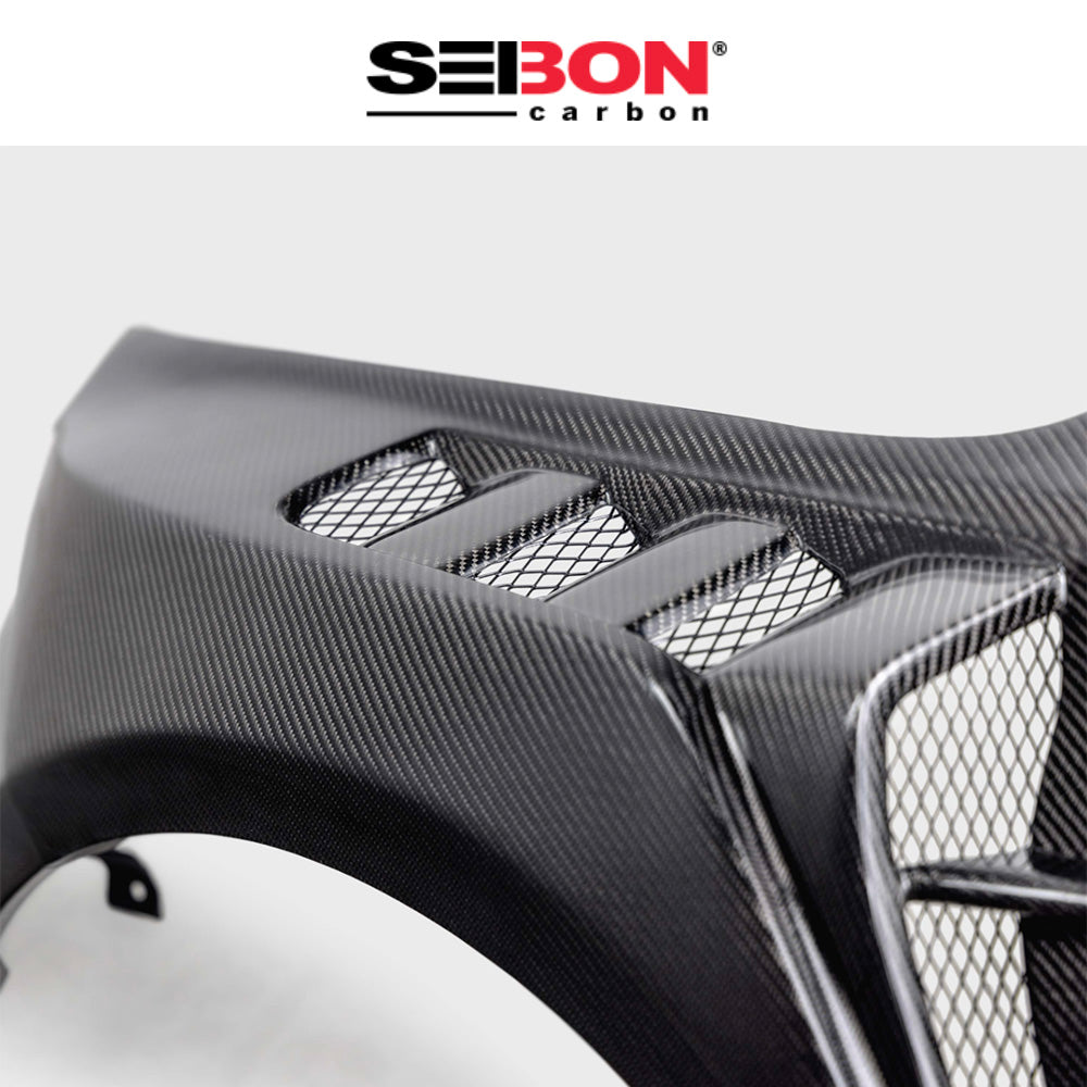 2023-2025年式 ホンダ シビック タイプR用 セイボンカーボン MBスタイルカーボンファイバー製フェンダーセット MB-Style Carbon Fiber Fenders For 2023-2025 Honda Civic Type R (送料無料)