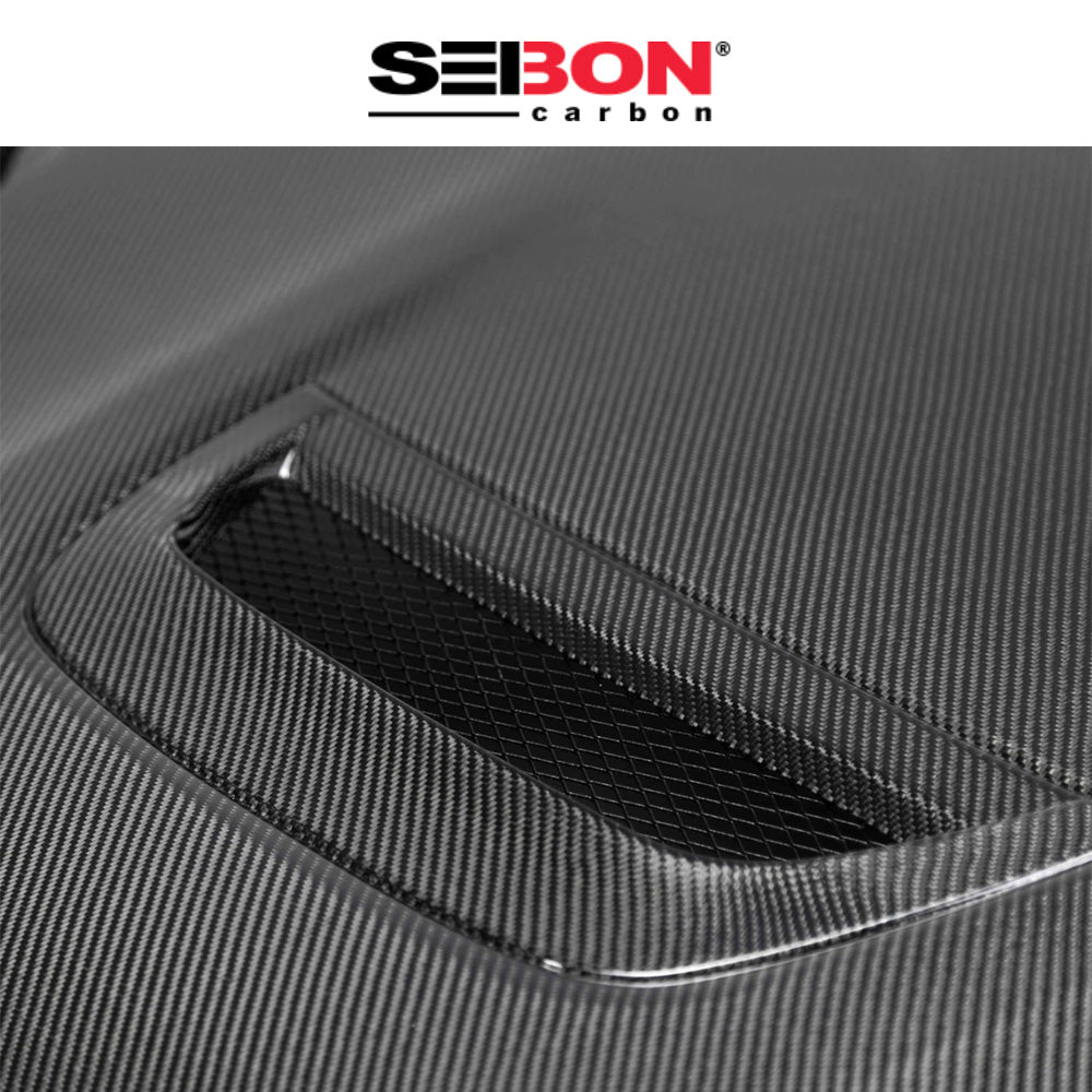 2015-2024年式 レクサス RC F用 セイボンカーボン BTスタイル カーボンファイバー製ボンネット Seibon Carbon BT-Style Carbon Fiber Hood For 2015-2024 Lexus RC F (消費税、送料込み)
