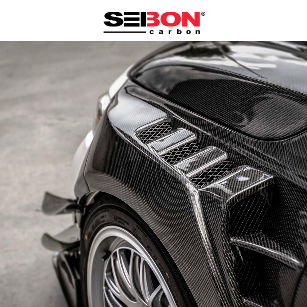 2023-2025年式 ホンダ シビック タイプR用 セイボンカーボン MBスタイルカーボンファイバー製フェンダーセット MB-Style Carbon Fiber Fenders For 2023-2025 Honda Civic Type R (送料無料)
