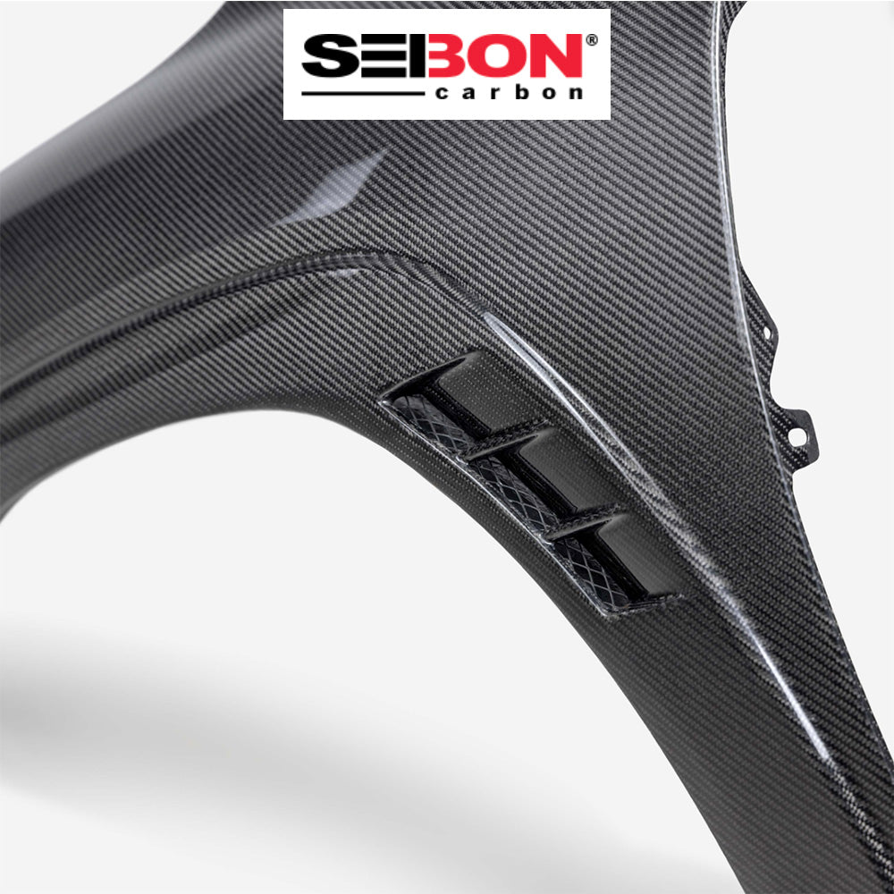 2022-2025年式 スバル WRX用 セイボンカーボン 純正スタイルのカーボンファイバー製フェンダーセット Seibon Carbon Carbon OEM-Style Carbon Fiber Fenders For 2022-2025 Subaru WRX (送料無料)