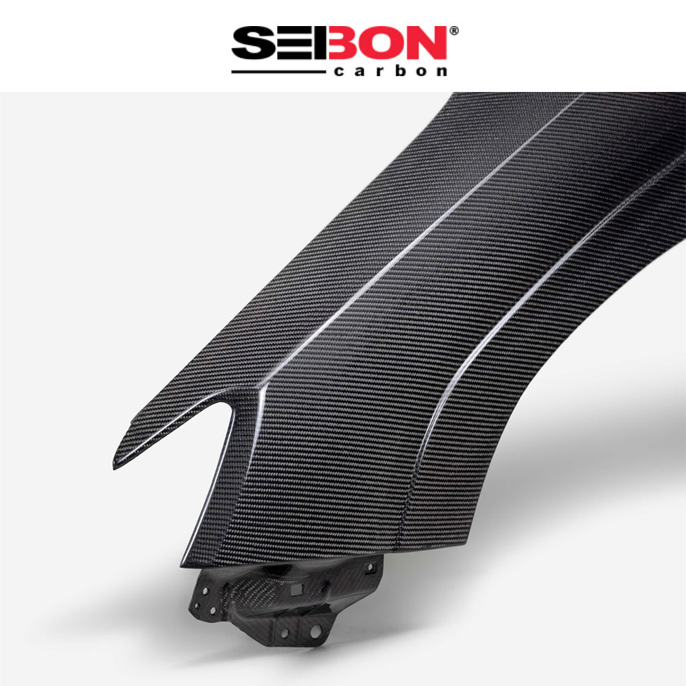 2022-2025年式 スバル WRX用 セイボンカーボン 純正スタイルのカーボンファイバー製フェンダーセット Seibon Carbon Carbon OEM-Style Carbon Fiber Fenders For 2022-2025 Subaru WRX (送料無料)