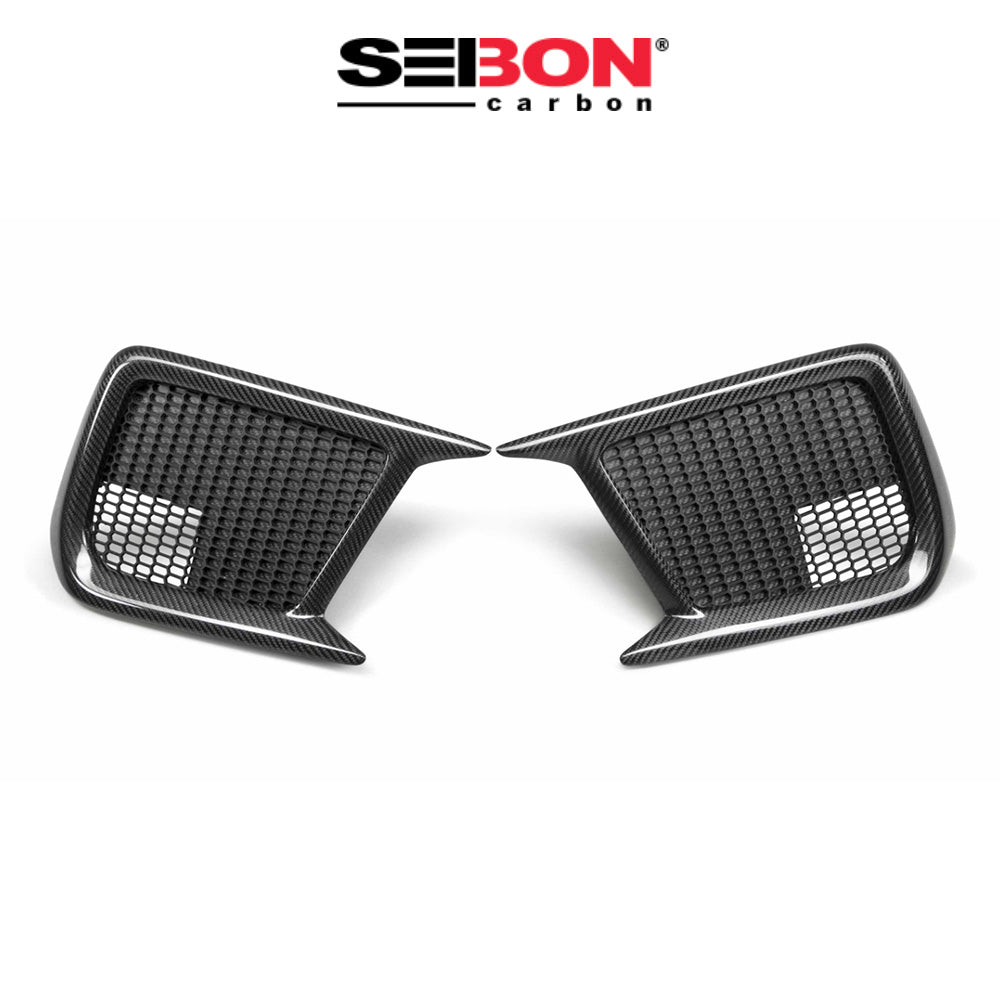 2018-2021年式 スバル WRX用 セイボンカーボン カーボンファイバー製フォグライトトリムセット Seibon Carbon Carbon Fiber Fog Light Surround For 2018-2021 Subaru WRX/STI (消費税、送料込み)