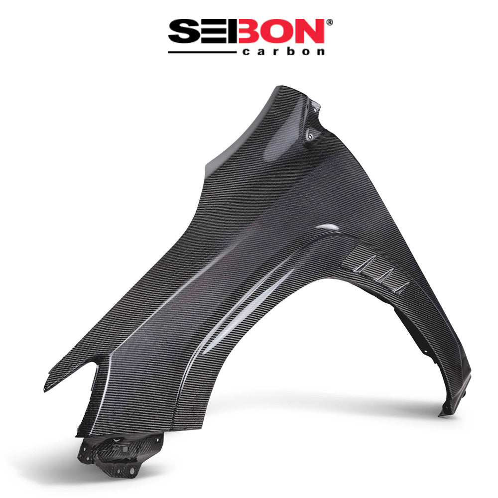 2022-2025年式 スバル WRX用 セイボンカーボン 純正スタイルのカーボンファイバー製フェンダーセット Seibon Carbon Carbon OEM-Style Carbon Fiber Fenders For 2022-2025 Subaru WRX (送料無料)