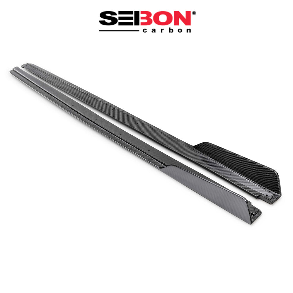 2022-2025年式 スバル WRX用 セイボンカーボン MBスタイル カーボンファイバー製サイドスカートセット Seibon Carbon Carbon MB-Style Carbon Fiber Side Skirts For 2022-2025 Subaru WRX (送料無料)