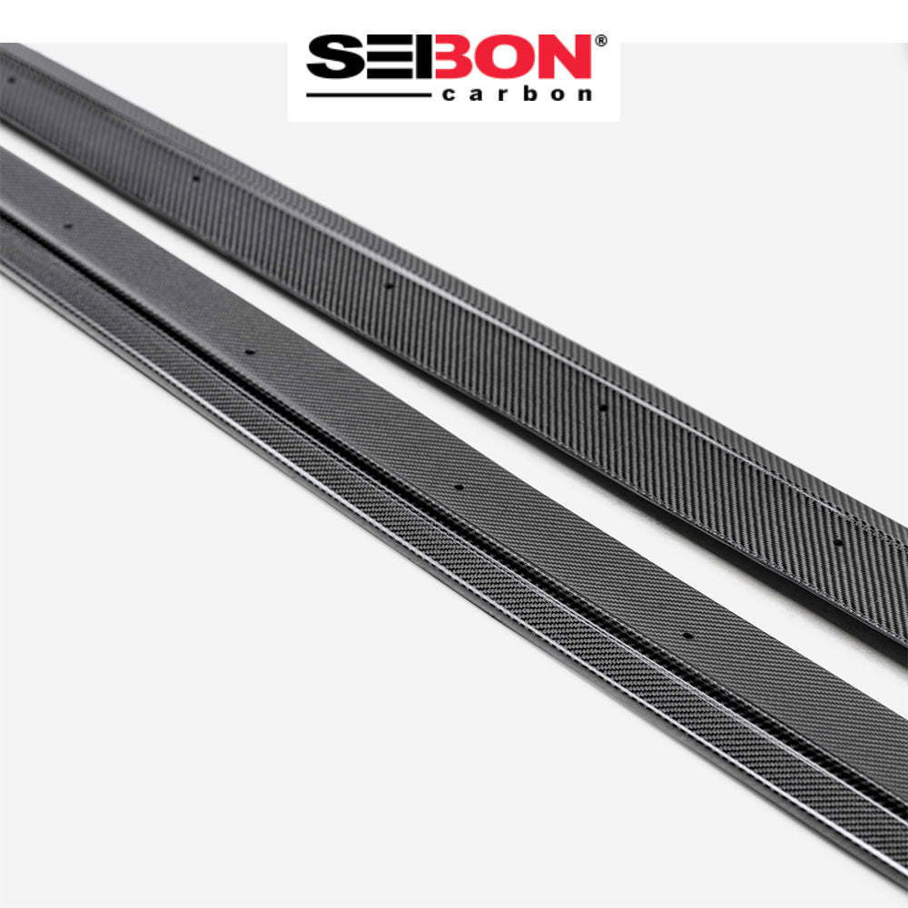 2022-2025年式 スバル WRX用 セイボンカーボン MBスタイル カーボンファイバー製サイドスカートセット Seibon Carbon Carbon MB-Style Carbon Fiber Side Skirts For 2022-2025 Subaru WRX (送料無料)