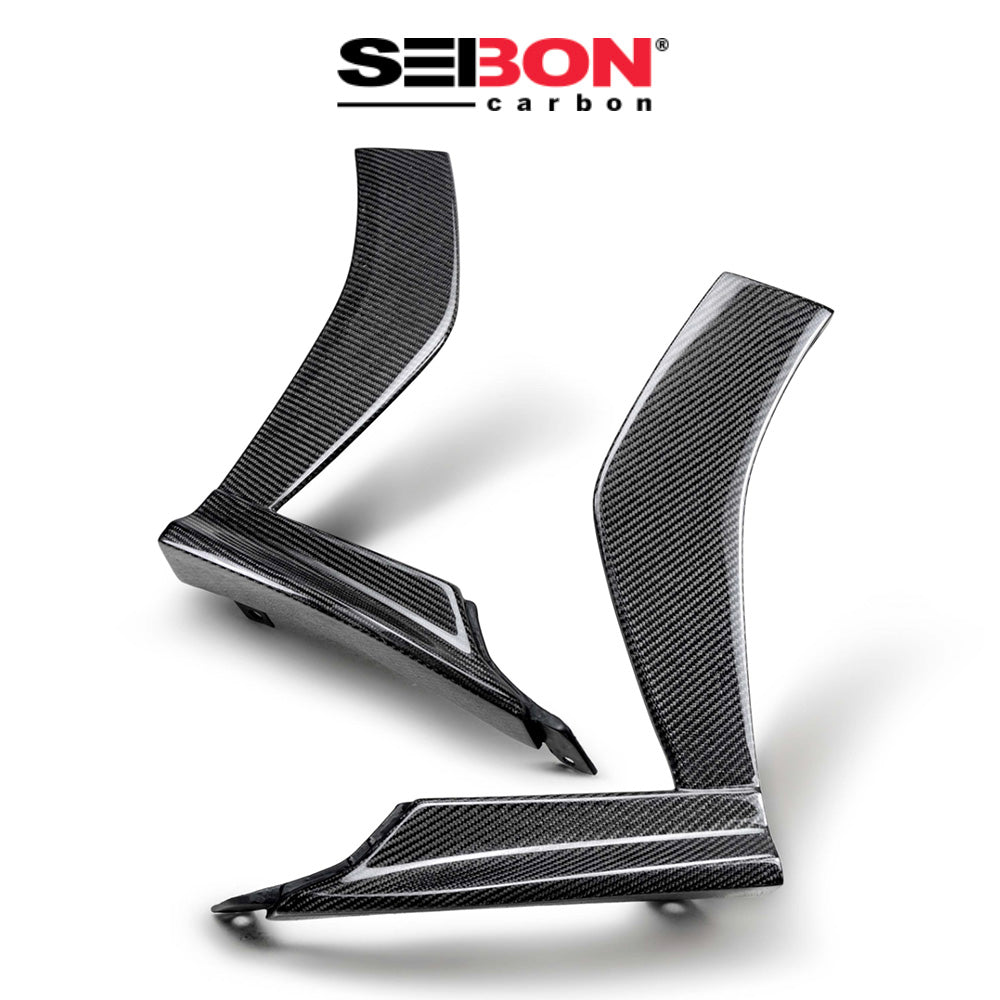 2022-2025年式 スバル WRX用 セイボンカーボン カーボンファイバー製フロントバンパートリムセット Seibon Carbon Carbon Fiber Front Bumper Trim For 2022-2025 Subaru WRX (送料無料)