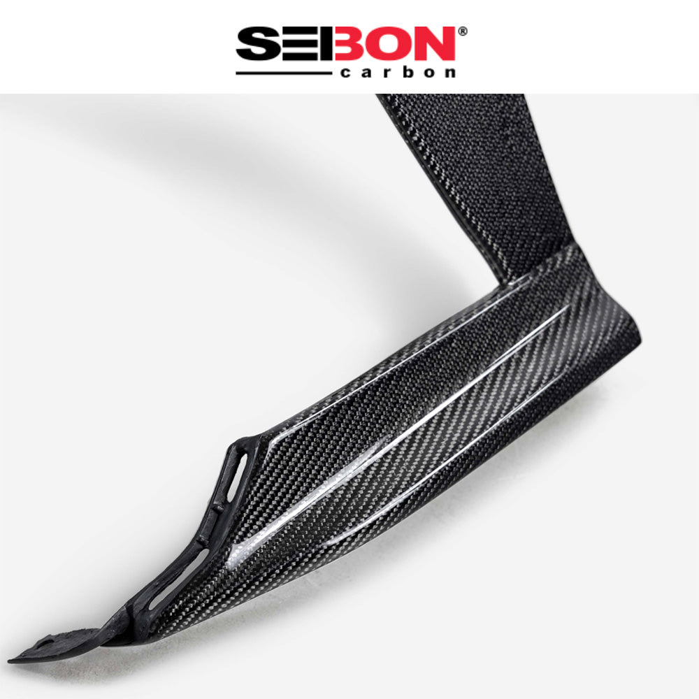 2022-2025年式 スバル WRX用 セイボンカーボン カーボンファイバー製フロントバンパートリムセット Seibon Carbon Carbon Fiber Front Bumper Trim For 2022-2025 Subaru WRX (送料無料)