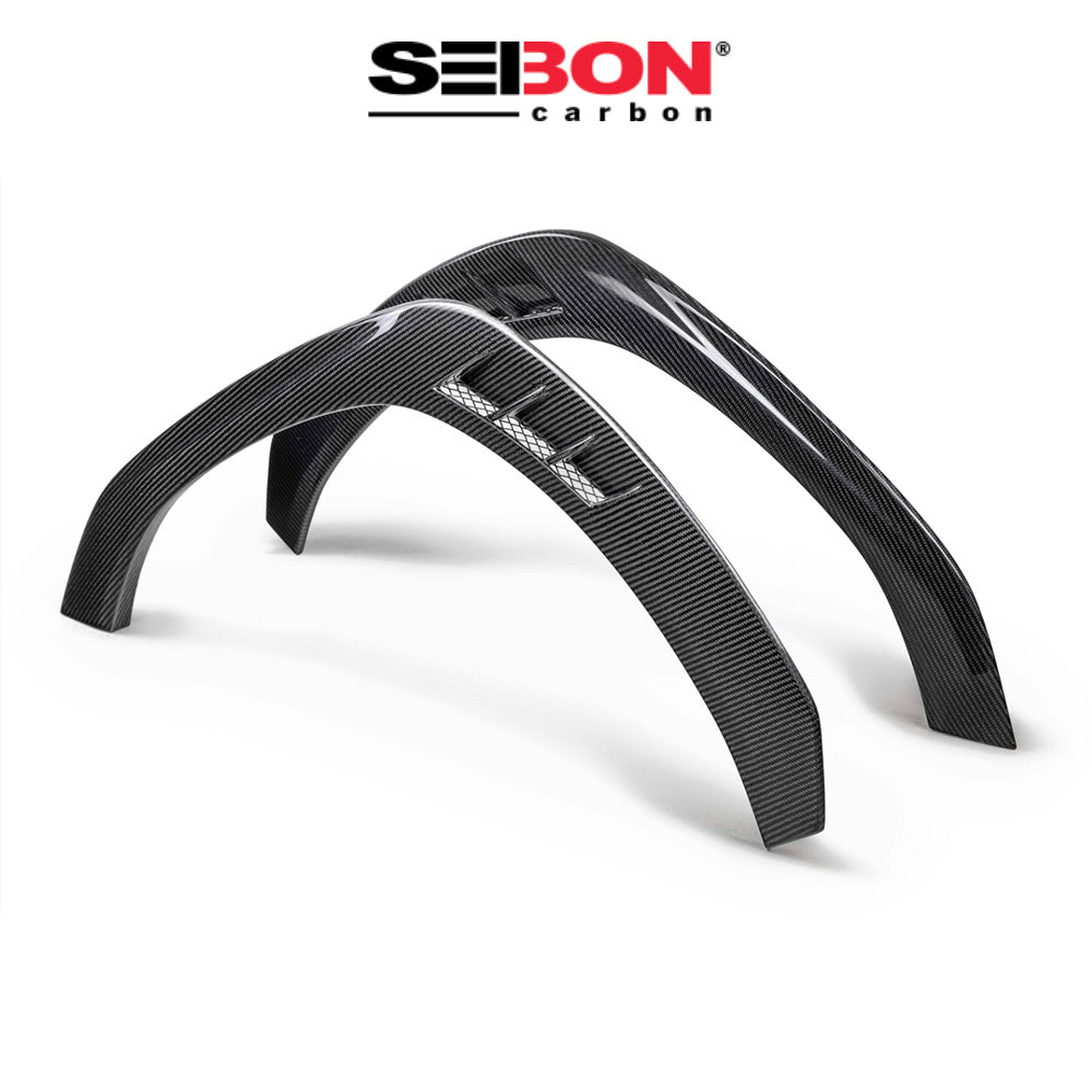 2022-2025年式 スバル WRX用 セイボンカーボン カーボンファイバー製フロントフェンダートリムセット Seibon Carbon Carbon Fiber Front Fender Trim For 2022-2025 Subaru WRX (送料無料)