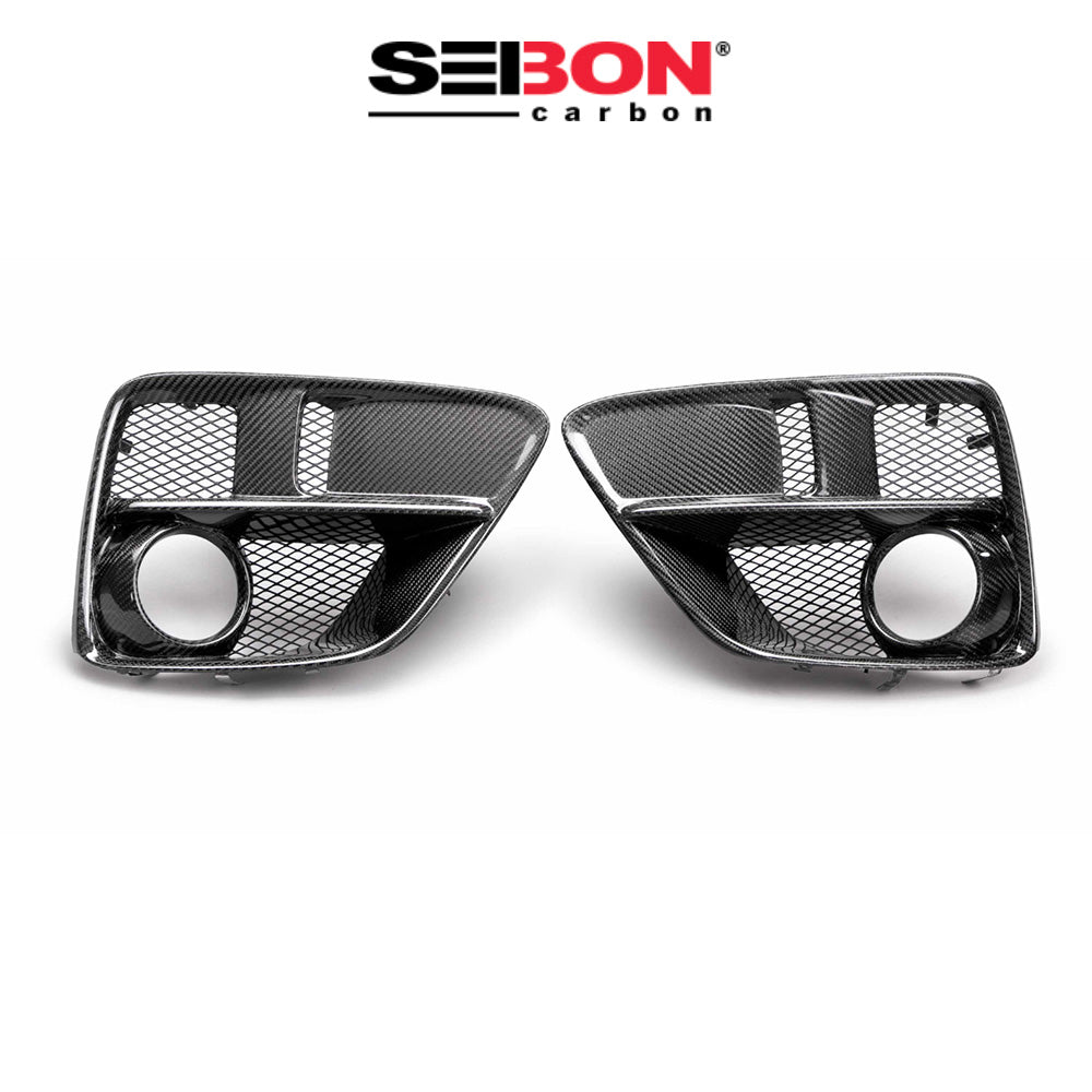 2015-2017年式 スバル WRX 用 セイボンカーボン カーボンファイバー フォグライトトリムセット Seibon Carbon Carbon Fiber Fog Light Surround For 2015-2017 Subaru WRX/STi (送料無料)