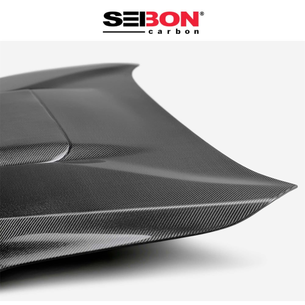 2022-2025年式 スバル WRX用 セイボンカーボン 純正スタイル カーボンファイバー製ボンネット Seibon Carbon OEM-Style Carbon Fiber Hood For 2022-2025 Subaru WRX (送料無料)