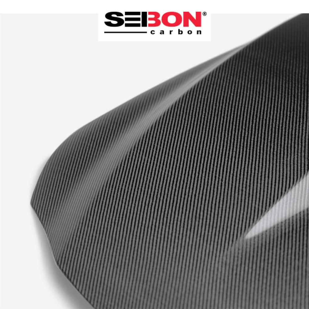 2022-2025年式 スバル WRX用 セイボンカーボン 純正スタイル カーボンファイバー製ボンネット Seibon Carbon OEM-Style Carbon Fiber Hood For 2022-2025 Subaru WRX (送料無料)