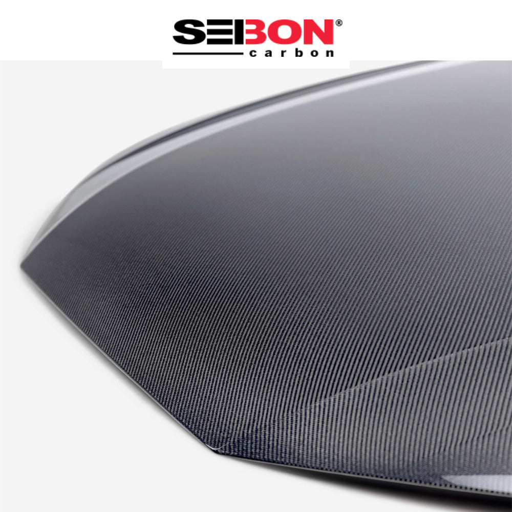 2017-2024年式 アウディA4用 セイボンカーボン 純正スタイル カーボンファイバー製ボンネット Seibon Carbon OEM-Style Carbon Fiber Hood For 2017-2024 Audi A4 / 2018-2024 Audi S4 (消費税、送料込み)
