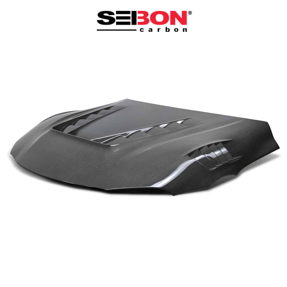 2020-2024年式 トヨタ スープラ用 セイボンカーボン ダブルサイドカーボンファイバー TVスタイル ボンネット Seibon Carbon TV-Style Double Sided Carbon Fiber Hood For 2020-2024 Toyota GR Supra (送料無料)