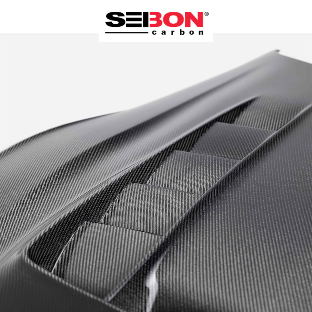 2020-2024年式 トヨタ スープラ用 セイボンカーボン ダブルサイドカーボンファイバー TVスタイル ボンネット Seibon Carbon TV-Style Double Sided Carbon Fiber Hood For 2020-2024 Toyota GR Supra (送料無料)
