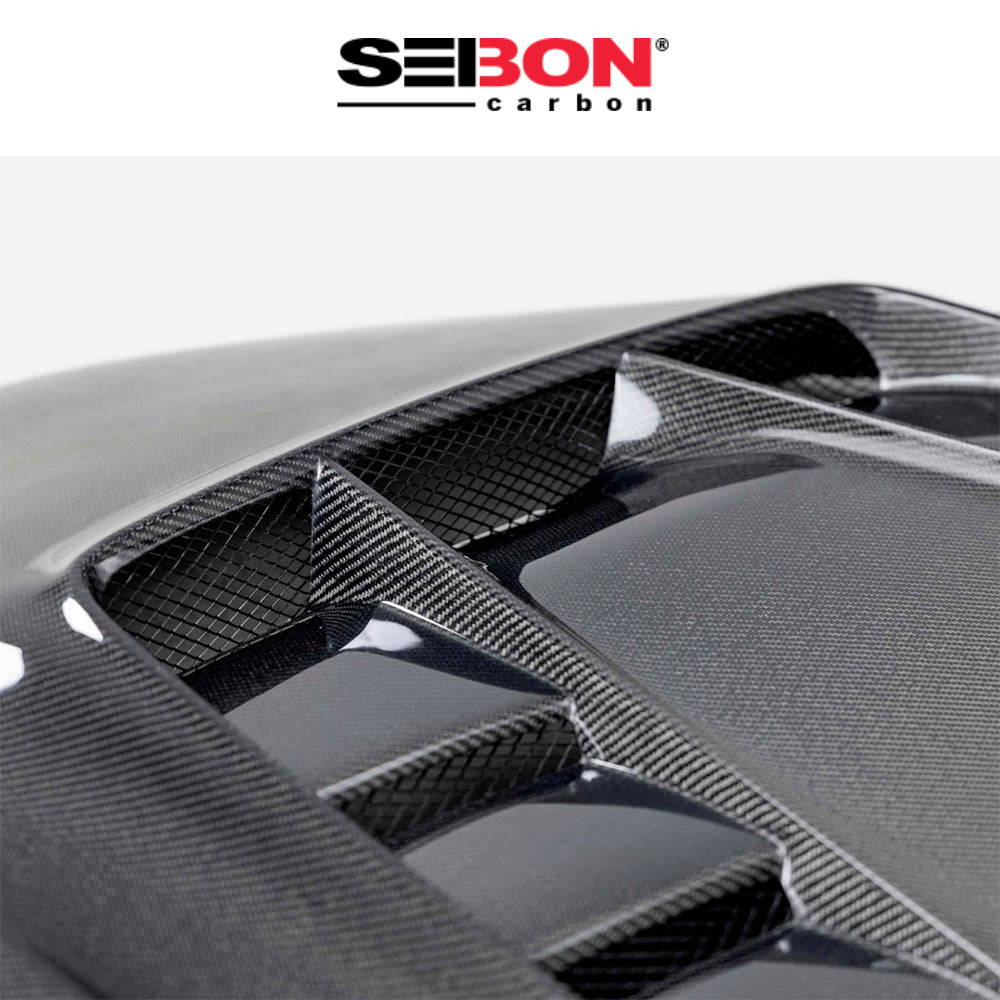 2020-2024年式 トヨタ スープラ用 セイボンカーボン ダブルサイドカーボンファイバー TVスタイル ボンネット Seibon Carbon TV-Style Double Sided Carbon Fiber Hood For 2020-2024 Toyota GR Supra (送料無料)
