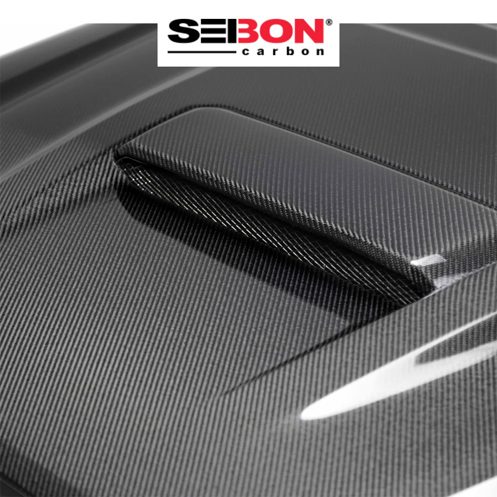 2016-2023年式 トヨタ タコマ用 セイボンカーボン カーボンファイバー TRスタイル ボンネット Seibon Carbon TR-Style Carbon Fiber Hood For 2016-2023 Toyota Tacoma (送料無料)