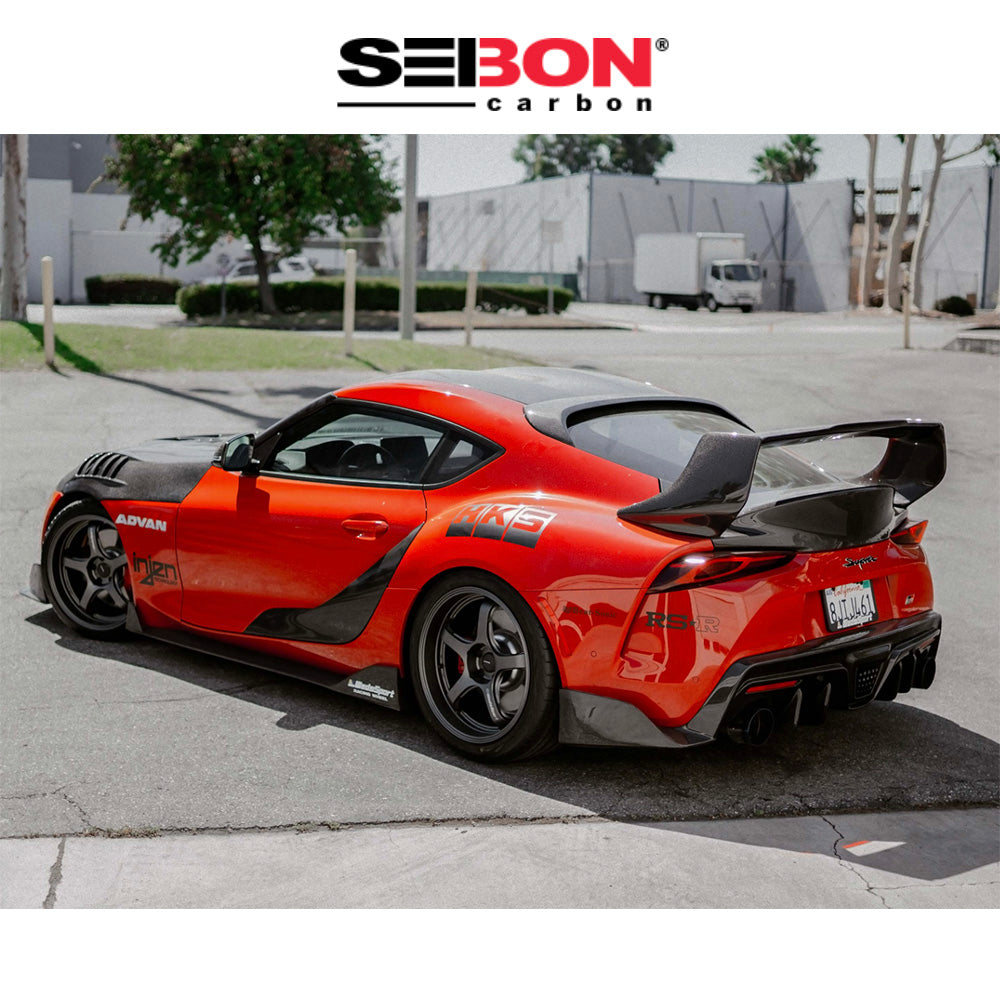 2020-2026年式 トヨタ GR スープラ用 セイボンカーボン カーボンファイバー リアルーフスポイラー Seibon Carbon Carbon Fiber Rear Roof Spoiler For 2020-2026 Toyota GR Supra (送料無料)