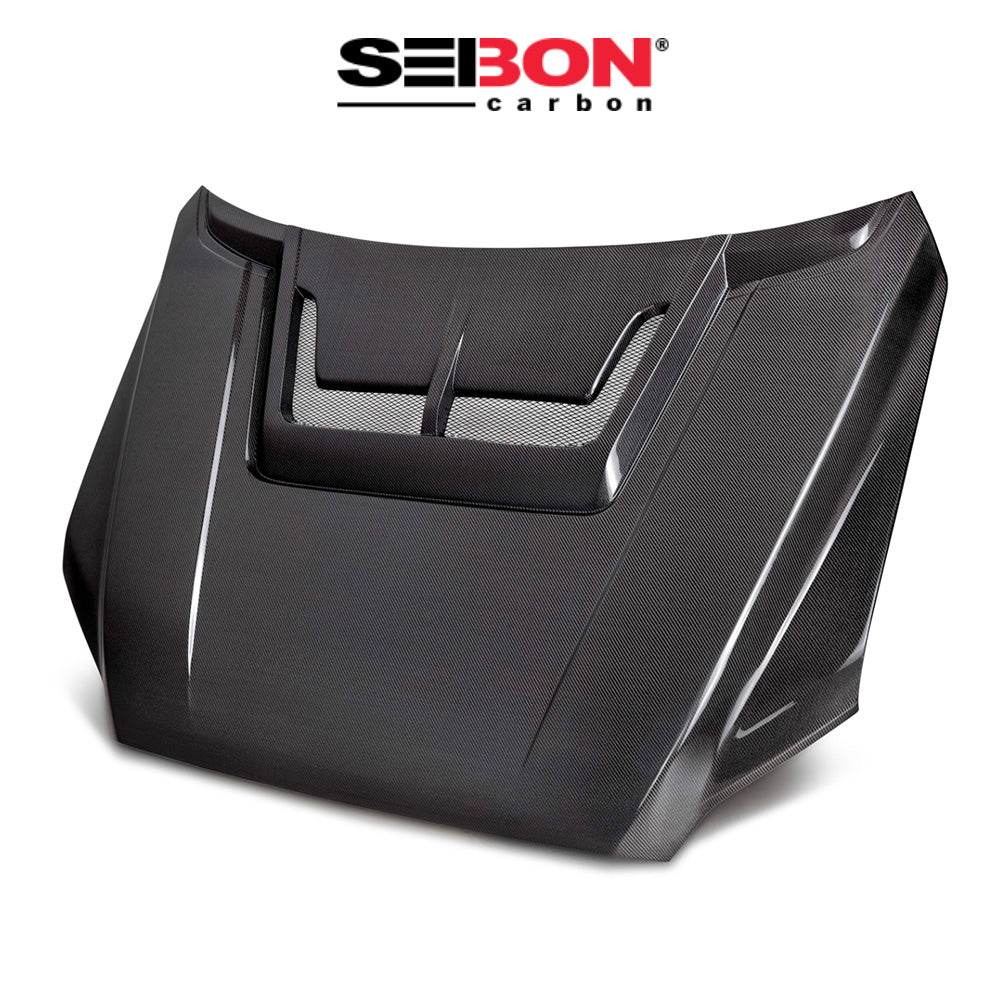 2022-2024年式 トヨタ タンドラ用 セイボンカーボン カーボンファイバー RRスタイル ボンネット Seibon Carbon RR-Style Carbon Fiber Hood For 2022-2024 Toyota Tundra / 2023-2024 Toyota Sequoia (送料無料)
