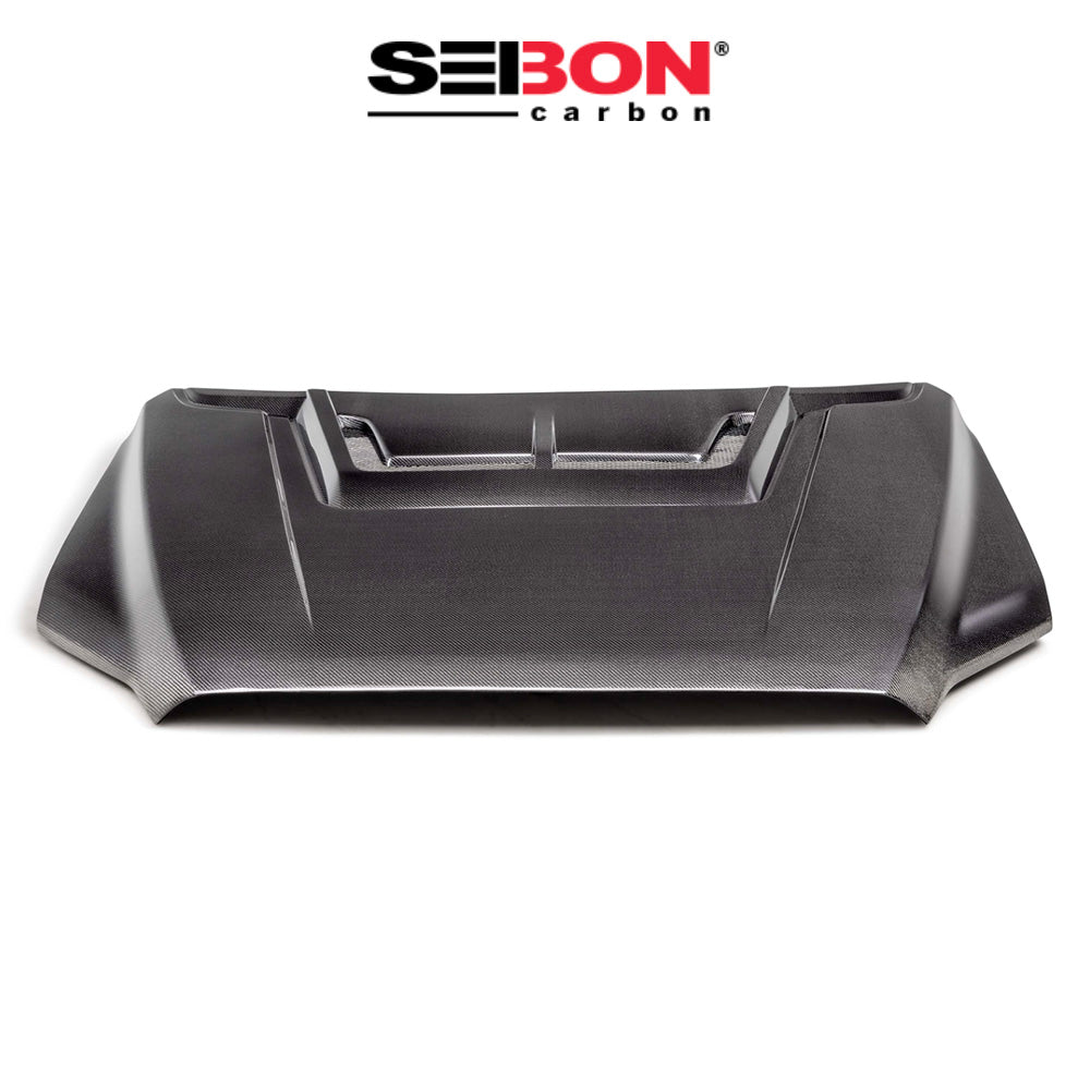 2022-2024年式 トヨタ タンドラ用 セイボンカーボン カーボンファイバー RRスタイル ボンネット Seibon Carbon RR-Style Carbon Fiber Hood For 2022-2024 Toyota Tundra / 2023-2024 Toyota Sequoia (送料無料)