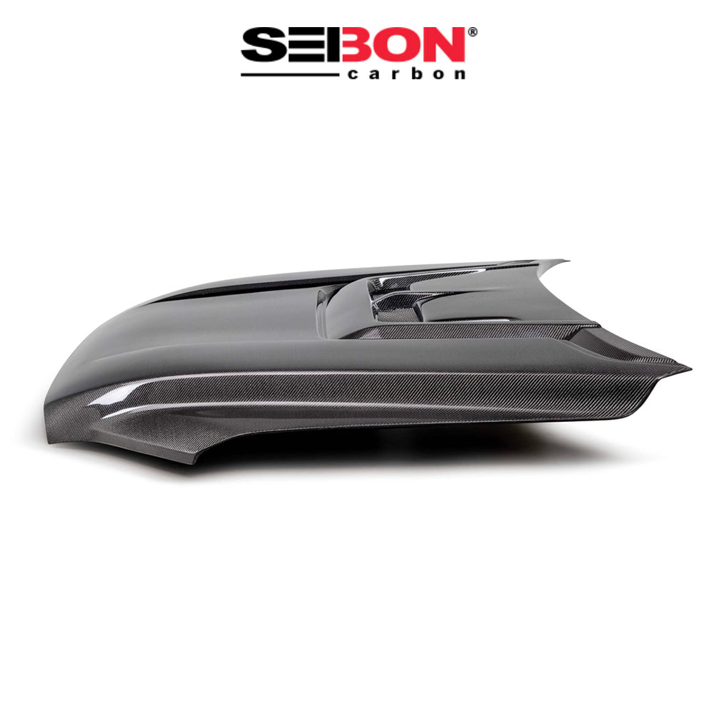 2022-2024年式 トヨタ タンドラ用 セイボンカーボン カーボンファイバー RRスタイル ボンネット Seibon Carbon RR-Style Carbon Fiber Hood For 2022-2024 Toyota Tundra / 2023-2024 Toyota Sequoia (送料無料)