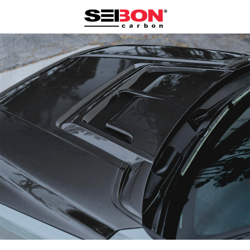 2022-2024年式 トヨタ タンドラ用 セイボンカーボン カーボンファイバー RRスタイル ボンネット Seibon Carbon RR-Style Carbon Fiber Hood For 2022-2024 Toyota Tundra / 2023-2024 Toyota Sequoia (送料無料)