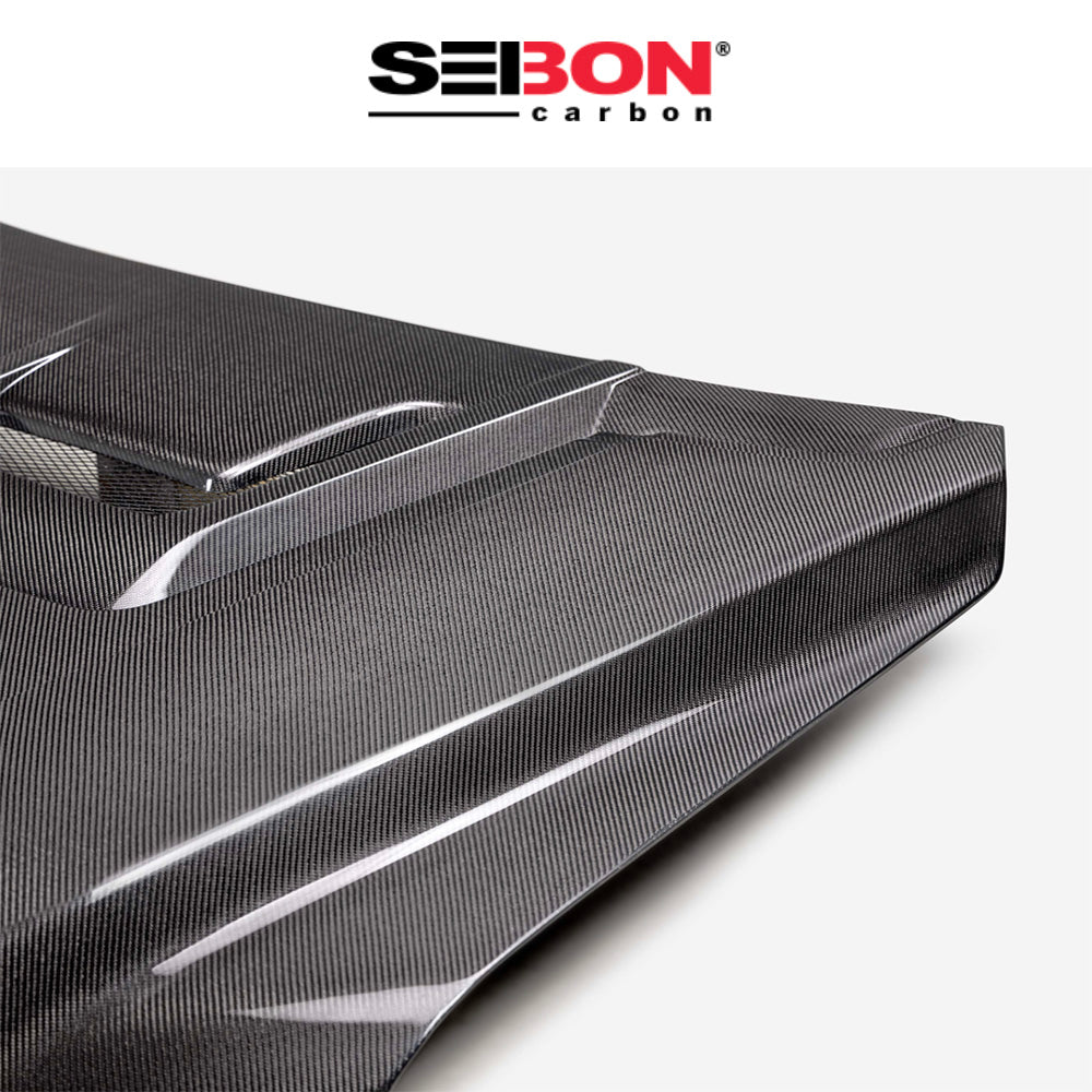 2022-2024年式 トヨタ タンドラ用 セイボンカーボン カーボンファイバー RRスタイル ボンネット Seibon Carbon RR-Style Carbon Fiber Hood For 2022-2024 Toyota Tundra / 2023-2024 Toyota Sequoia (送料無料)
