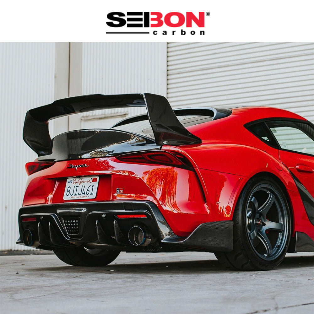 2020-2024年式 トヨタ スープラ用 セイボンカーボン カーボンファイバー TDスタイル リアスポイラー Seibon Carbon TD-Style Carbon Fiber Rear Spoiler For 2020-2024 Toyota GR Supra (送料無料)