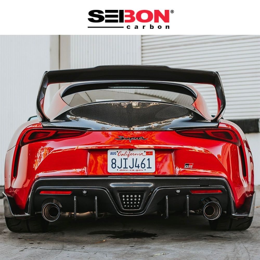 2020-2024年式 トヨタ スープラ用 セイボンカーボン カーボンファイバー TDスタイル リアスポイラー Seibon Carbon TD-Style Carbon Fiber Rear Spoiler For 2020-2024 Toyota GR Supra (送料無料)