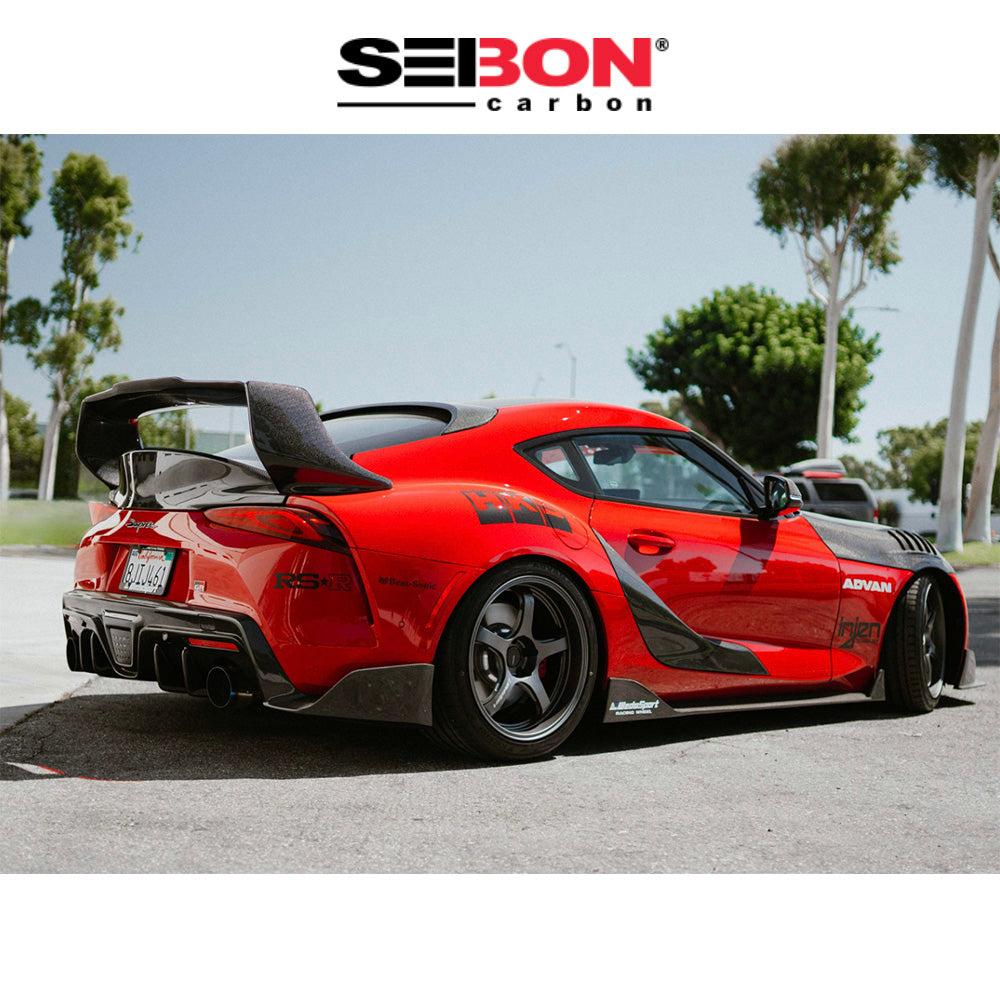 2020-2024年式 トヨタ スープラ用 セイボンカーボン カーボンファイバー TDスタイル リアスポイラー Seibon Carbon TD-Style Carbon Fiber Rear Spoiler For 2020-2024 Toyota GR Supra (送料無料)