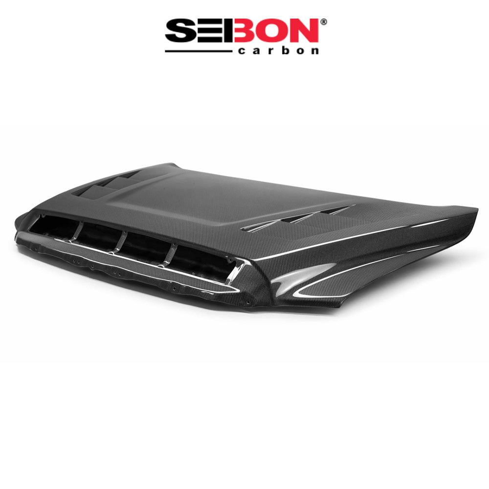 2014-2021年式 トヨタ タンドラ用 セイボンカーボン カーボンファイバー TSスタイル ボンネット Seibon Carbon TS-Style Carbon Fiber Hood For 2014-2021 Toyota Tundra (送料無料)