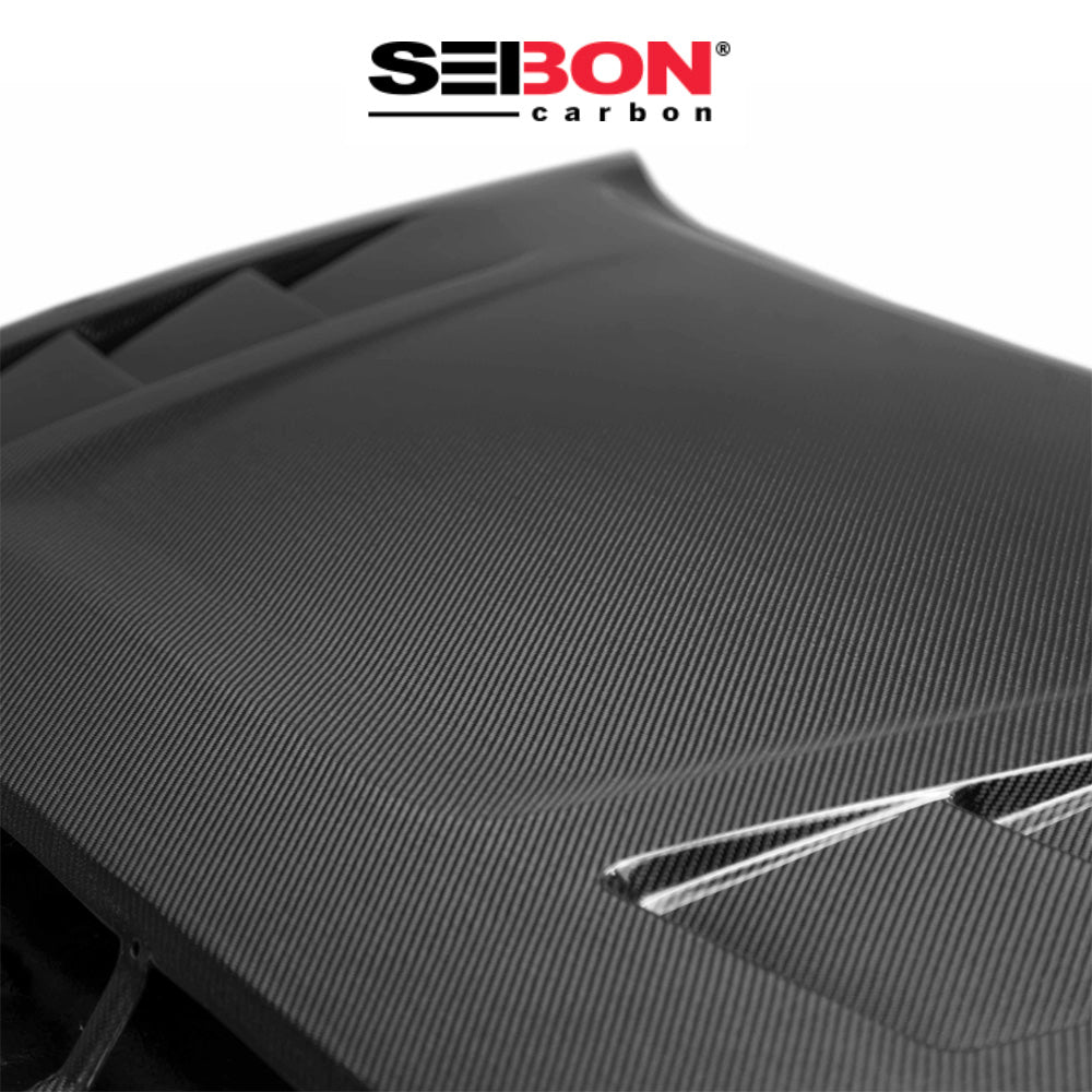 2014-2021年式 トヨタ タンドラ用 セイボンカーボン カーボンファイバー TSスタイル ボンネット Seibon Carbon TS-Style Carbon Fiber Hood For 2014-2021 Toyota Tundra (送料無料)
