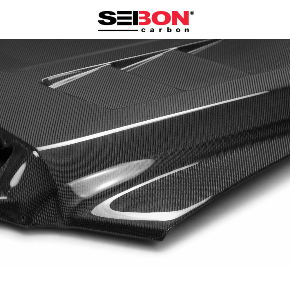 2014-2021年式 トヨタ タンドラ用 セイボンカーボン カーボンファイバー TSスタイル ボンネット Seibon Carbon TS-Style Carbon Fiber Hood For 2014-2021 Toyota Tundra (送料無料)
