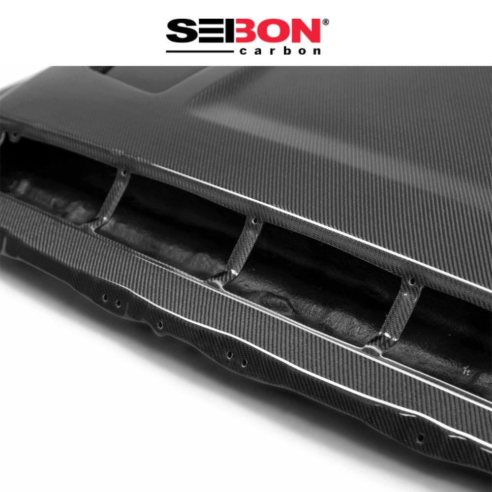 2014-2021年式 トヨタ タンドラ用 セイボンカーボン カーボンファイバー TSスタイル ボンネット Seibon Carbon TS-Style Carbon Fiber Hood For 2014-2021 Toyota Tundra (送料無料)