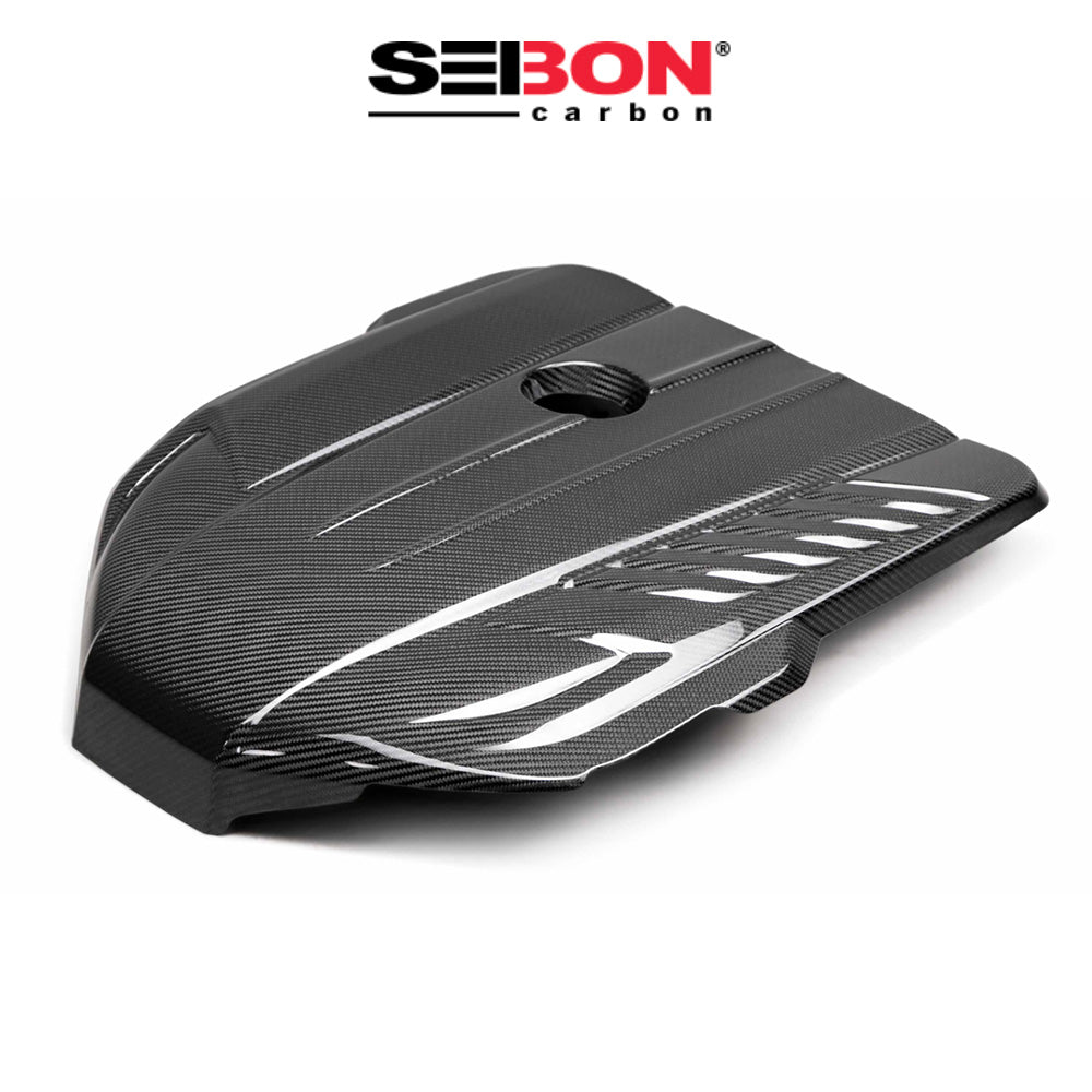 2020-2024年式 トヨタ スープラ用 セイボンカーボン カーボンファイバー エンジンカバー Seibon Carbon Carbon Fiber Engine Cover For 2020-2024 Toyota GR Supra (送料無料)
