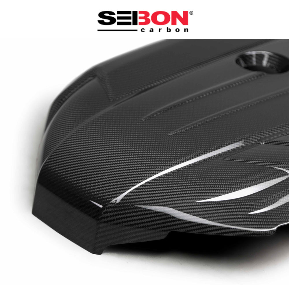 2020-2024年式 トヨタ スープラ用 セイボンカーボン カーボンファイバー エンジンカバー Seibon Carbon Carbon Fiber Engine Cover For 2020-2024 Toyota GR Supra (送料無料)