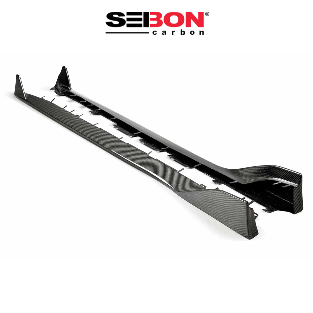 2020-2024年式 トヨタ スープラ用 セイボンカーボン カーボンファイバー MBスタイル サイドスカートセット Seibon Carbon MB-Style Carbon Fiber Side Skirts For 2020-2024 Toyota GR Supra (送料無料)