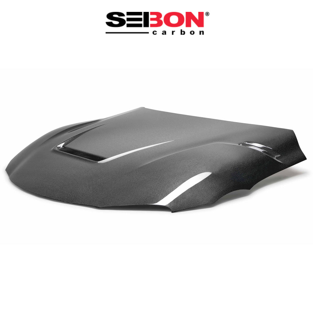 2020-2024年式 トヨタ スープラ用 セイボンカーボン カーボンファイバー VSスタイル ボンネット Seibon Carbon VS-Style Double Sided Carbon Fiber Hood For 2020-2024 Toyota GR Supra (送料無料)