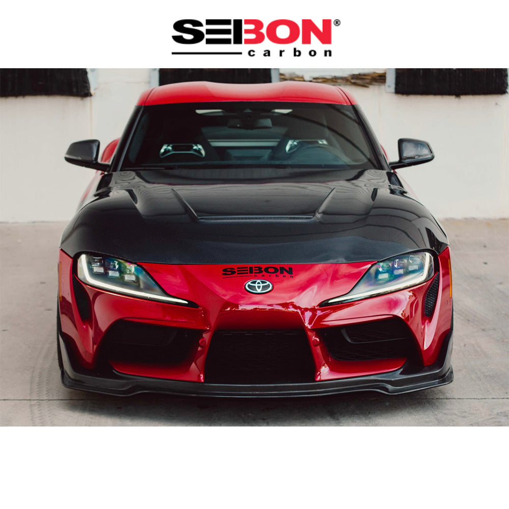 2020-2026年式 トヨタ GR スープラ用 セイボンカーボン カーボンファイバー VSスタイル ボンネット Seibon Carbon VS-Style Double Sided Carbon Fiber Hood For 2020-2026 Toyota GR Supra (送料無料)
