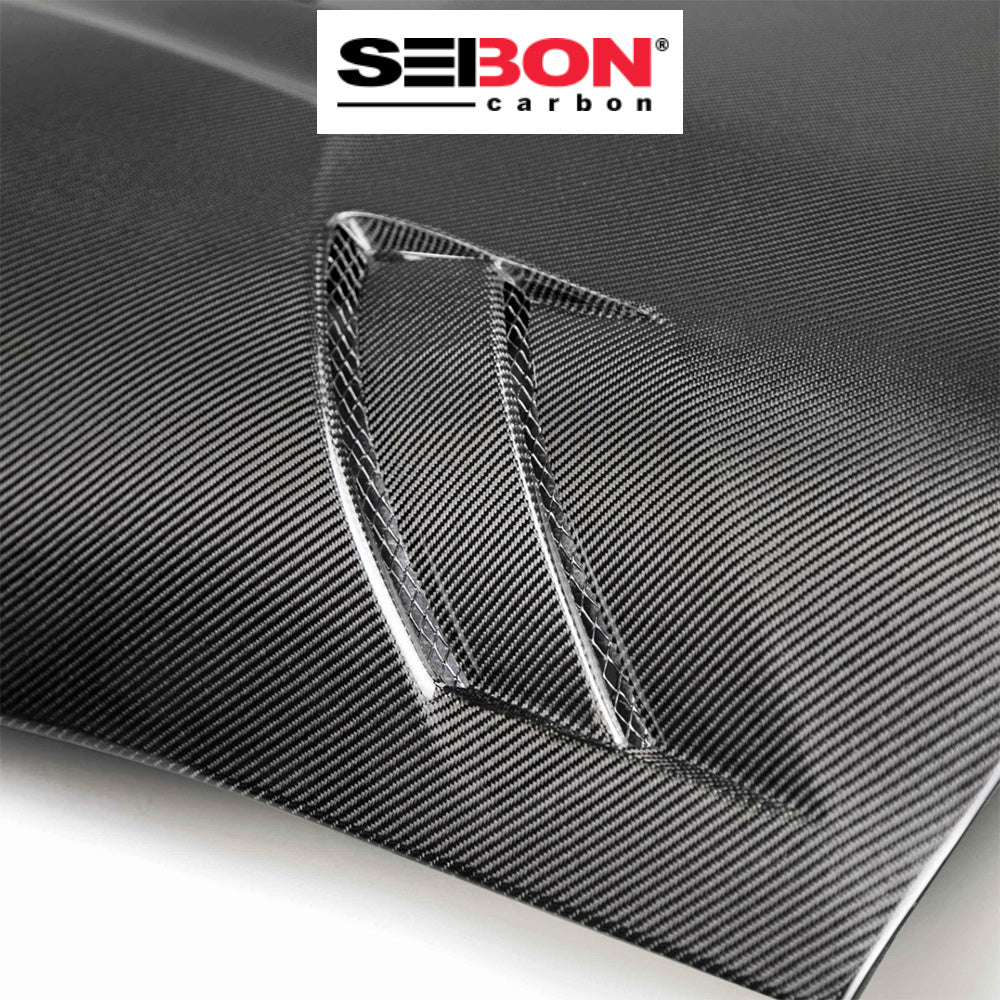 2020-2024年式 トヨタ スープラ用 セイボンカーボン カーボンファイバー TSIIスタイル ダブルサイドボンネット Seibon Carbon TSII-Style Double Sided Carbon Fiber Hood For 2020-2024 Toyota GR Supra (送料無料)