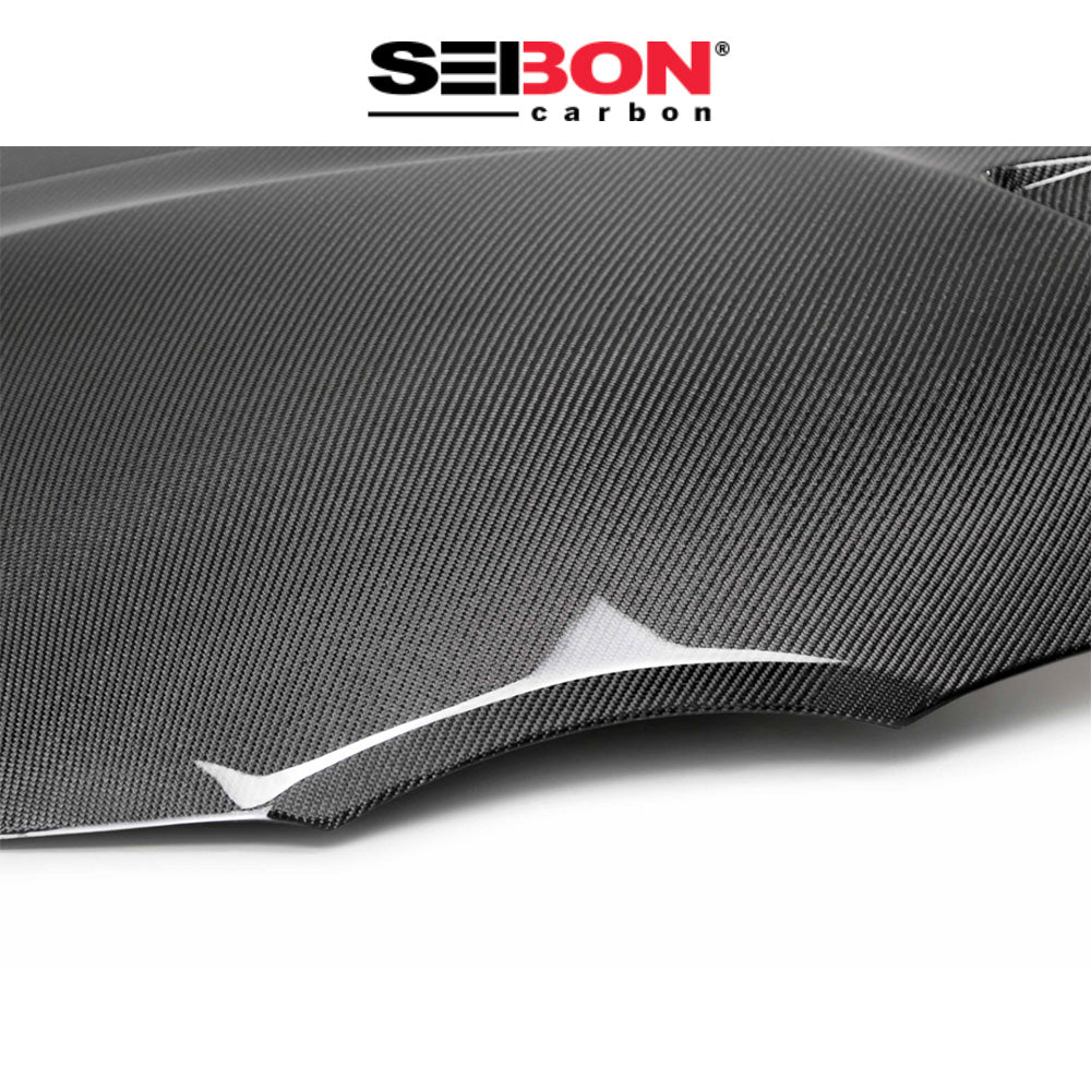 2020-2024年式 トヨタ スープラ用 セイボンカーボン カーボンファイバー TSIIスタイル ダブルサイドボンネット Seibon Carbon TSII-Style Double Sided Carbon Fiber Hood For 2020-2024 Toyota GR Supra (送料無料)