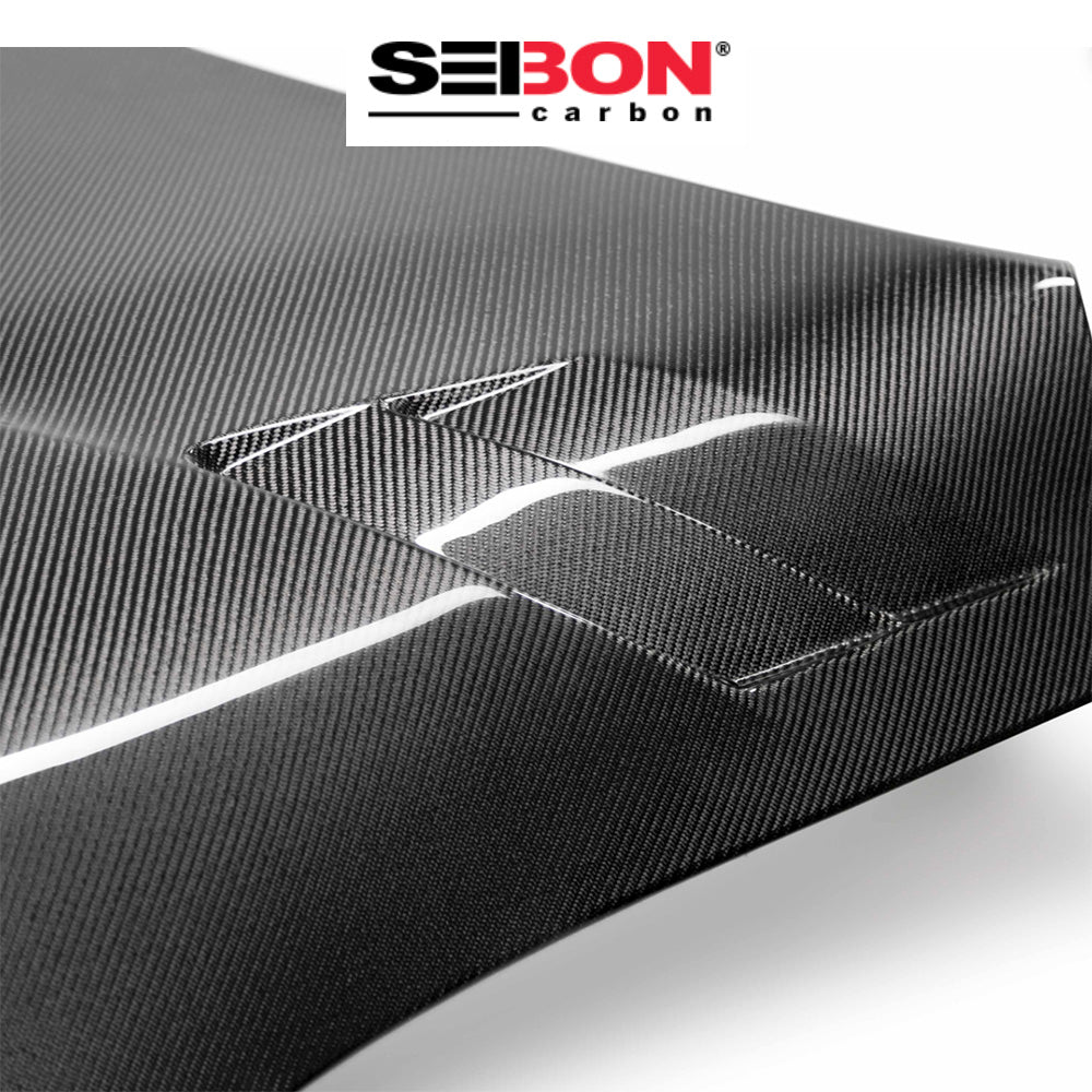 2020-2024年式 トヨタ スープラ用 セイボンカーボン カーボンファイバー TSIIスタイル ダブルサイドボンネット Seibon Carbon TSII-Style Double Sided Carbon Fiber Hood For 2020-2024 Toyota GR Supra (送料無料)