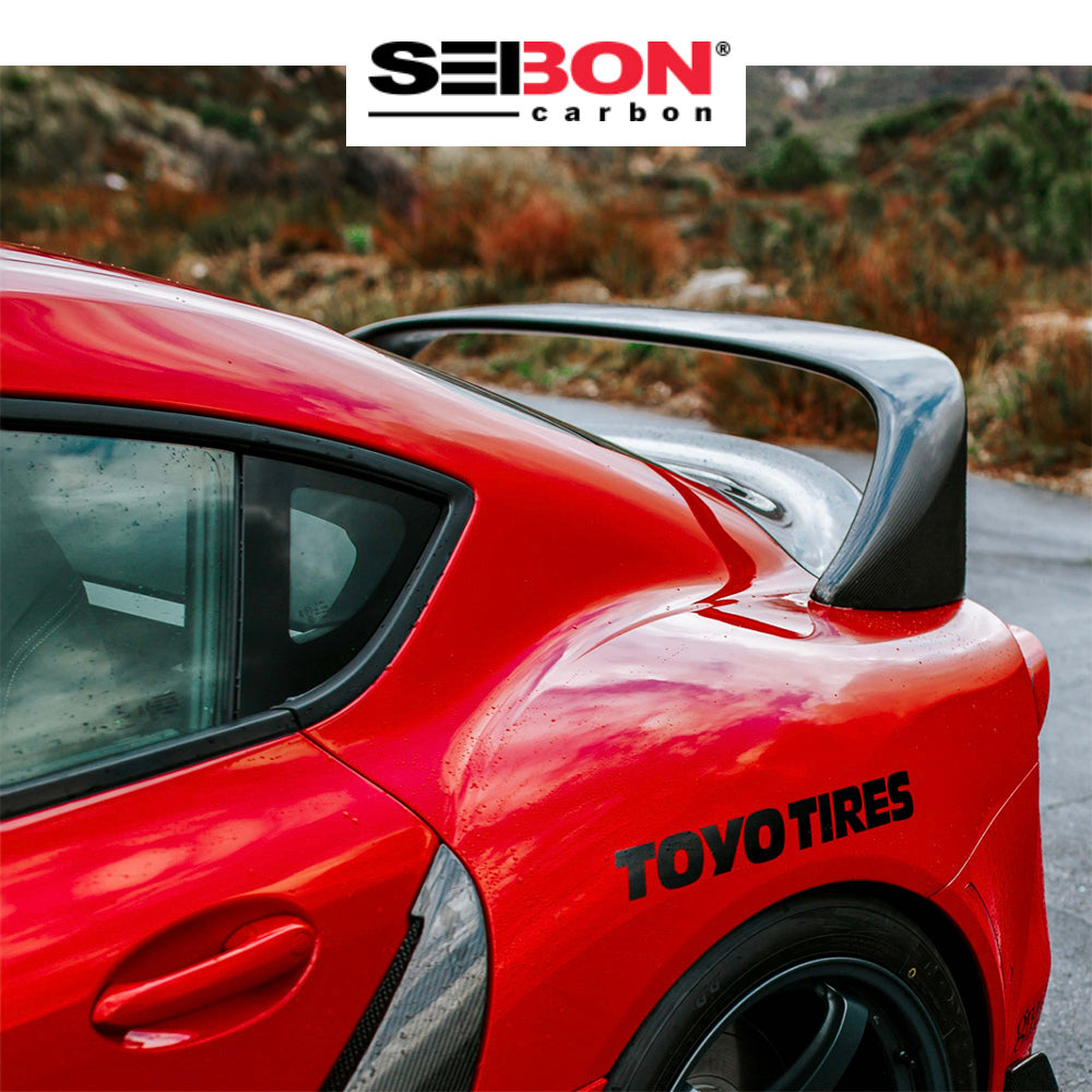 2020-2024年式 トヨタ スープラ用 セイボンカーボン カーボンファイバー MBスタイル リアスポイラー Seibon Carbon MB-Style Carbon Fiber Rear Spoiler For 2020-2024 Toyota GR Supra (送料無料)