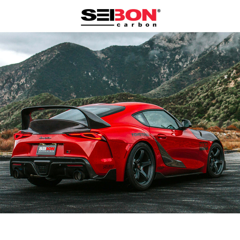 2020-2024年式 トヨタ スープラ用 セイボンカーボン カーボンファイバー MBスタイル リアスポイラー Seibon Carbon MB-Style Carbon Fiber Rear Spoiler For 2020-2024 Toyota GR Supra (送料無料)