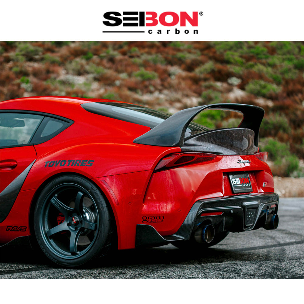 2020-2024年式 トヨタ スープラ用 セイボンカーボン カーボンファイバー MBスタイル リアスポイラー Seibon Carbon MB-Style Carbon Fiber Rear Spoiler For 2020-2024 Toyota GR Supra (送料無料)