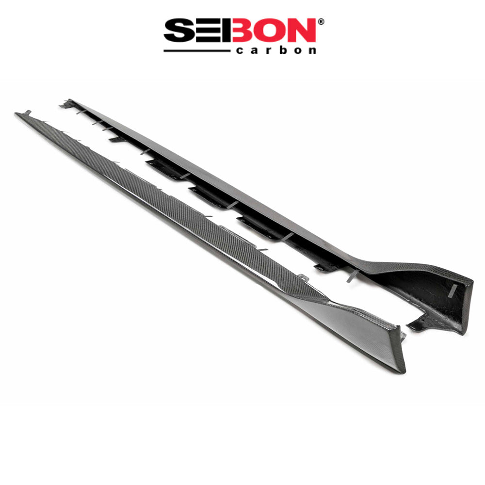 2020-2024年式 トヨタ スープラ用 セイボンカーボン カーボンファイバー OEスタイル サイドスカートセット Seibon Carbon OE-Style Carbon Fiber Side Skirts For 2020-2024 Toyota GR Supra (送料無料)