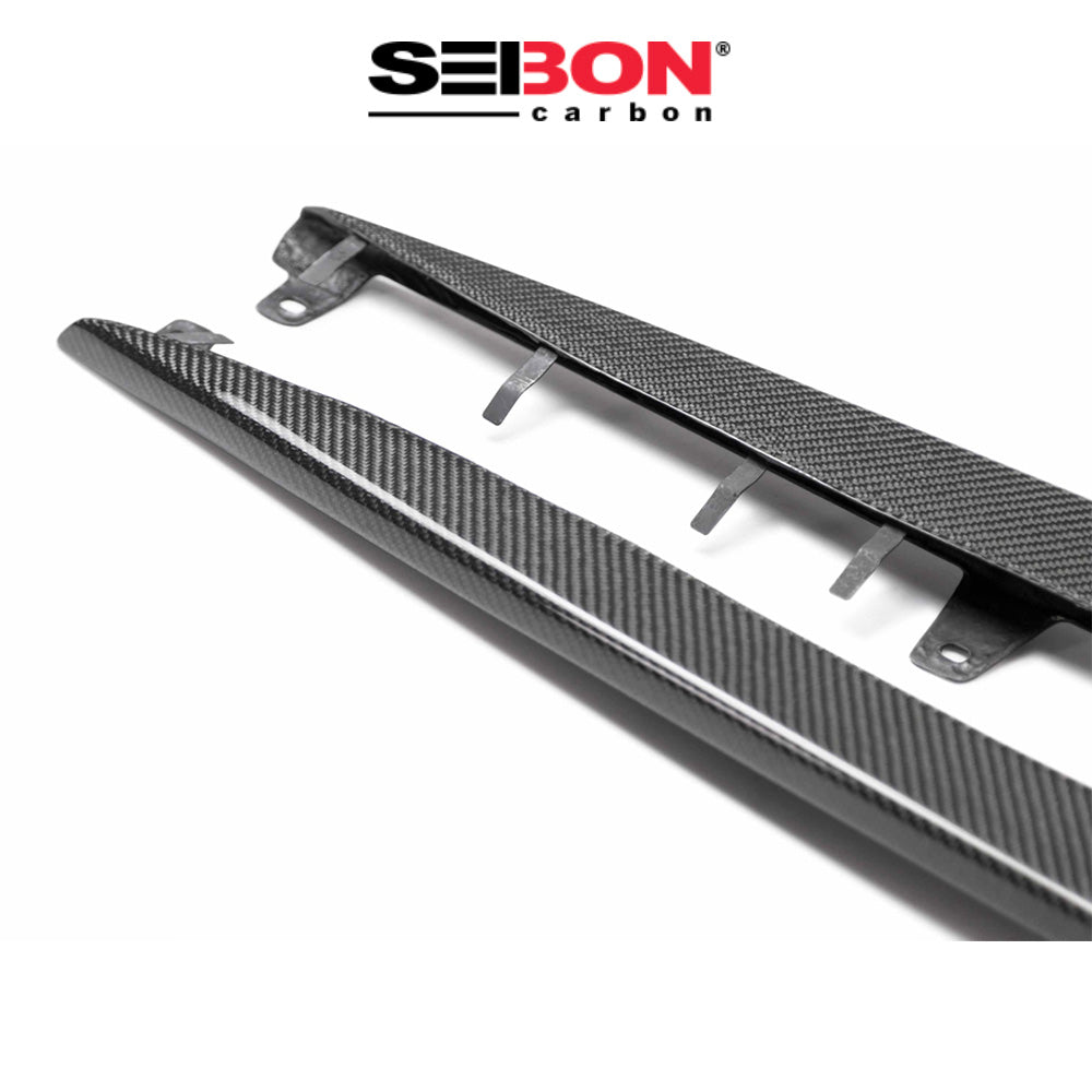 2020-2024年式 トヨタ スープラ用 セイボンカーボン カーボンファイバー OEスタイル サイドスカートセット Seibon Carbon OE-Style Carbon Fiber Side Skirts For 2020-2024 Toyota GR Supra (送料無料)
