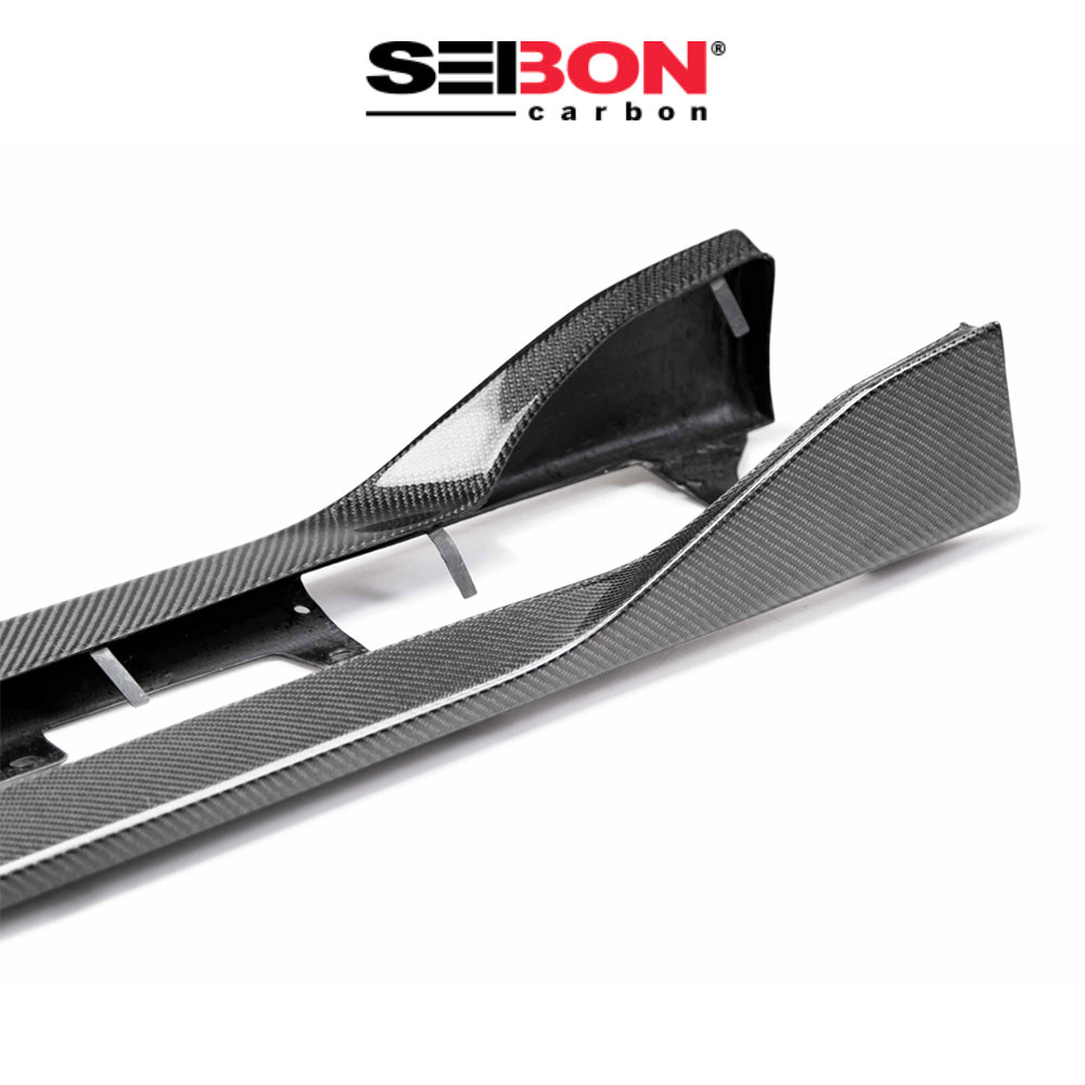 2020-2024年式 トヨタ スープラ用 セイボンカーボン カーボンファイバー OEスタイル サイドスカートセット Seibon Carbon OE-Style Carbon Fiber Side Skirts For 2020-2024 Toyota GR Supra (送料無料)