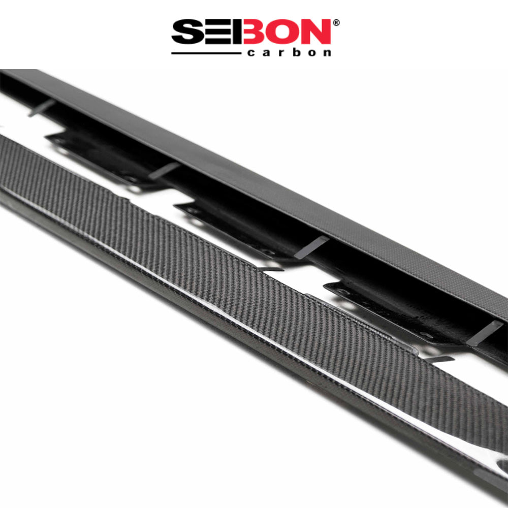2020-2024年式 トヨタ スープラ用 セイボンカーボン カーボンファイバー OEスタイル サイドスカートセット Seibon Carbon OE-Style Carbon Fiber Side Skirts For 2020-2024 Toyota GR Supra (送料無料)