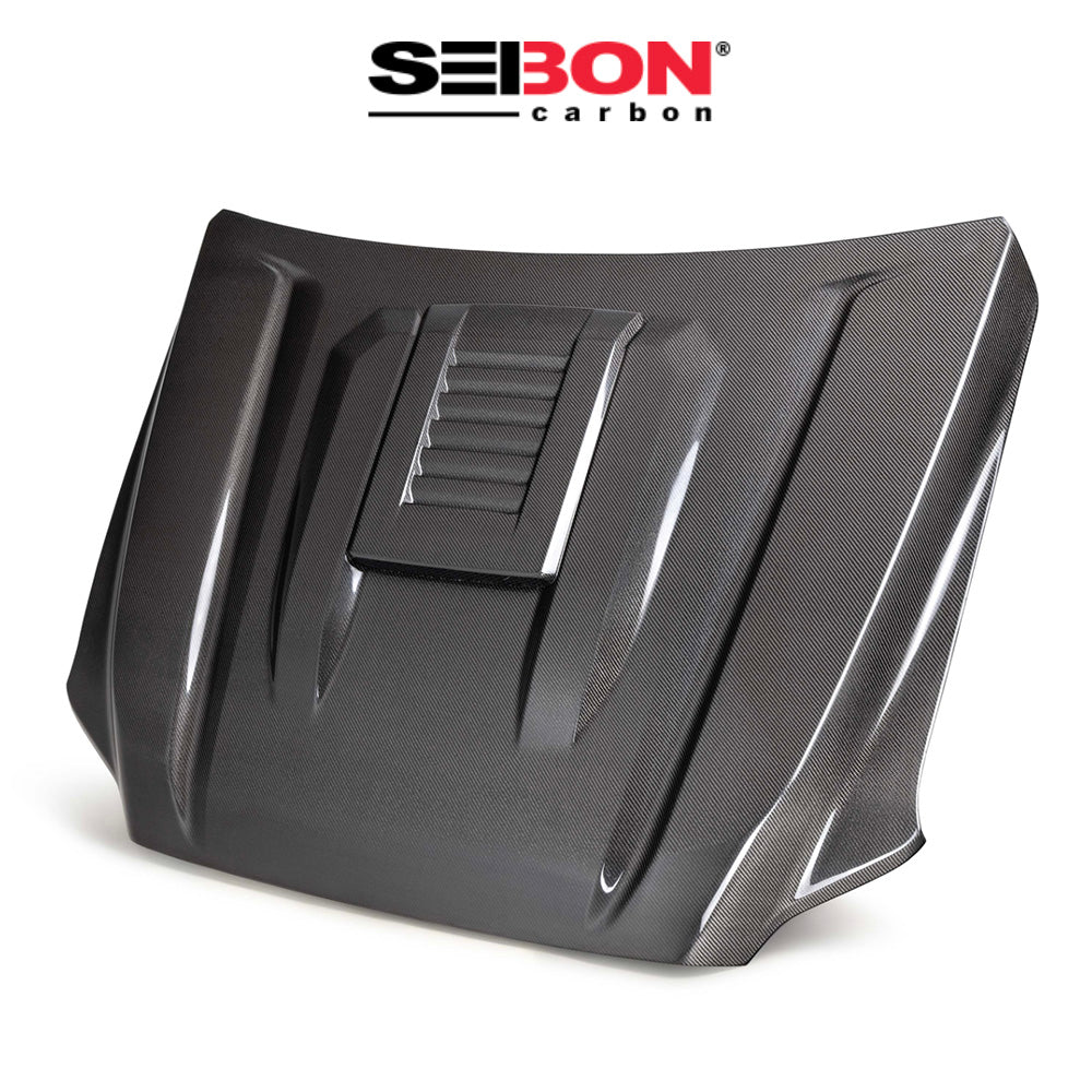 2024-2025年式 トヨタ タコマ用 セイボンカーボン カーボンファイバー TRスタイル ボンネット Seibon Carbon TR-Style Carbon Fiber Hood For 2024-2025 Toyota Tacoma / 2025 Toyota 4Runner (送料無料)